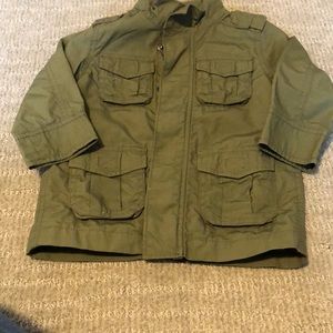 Boys military zip up coat